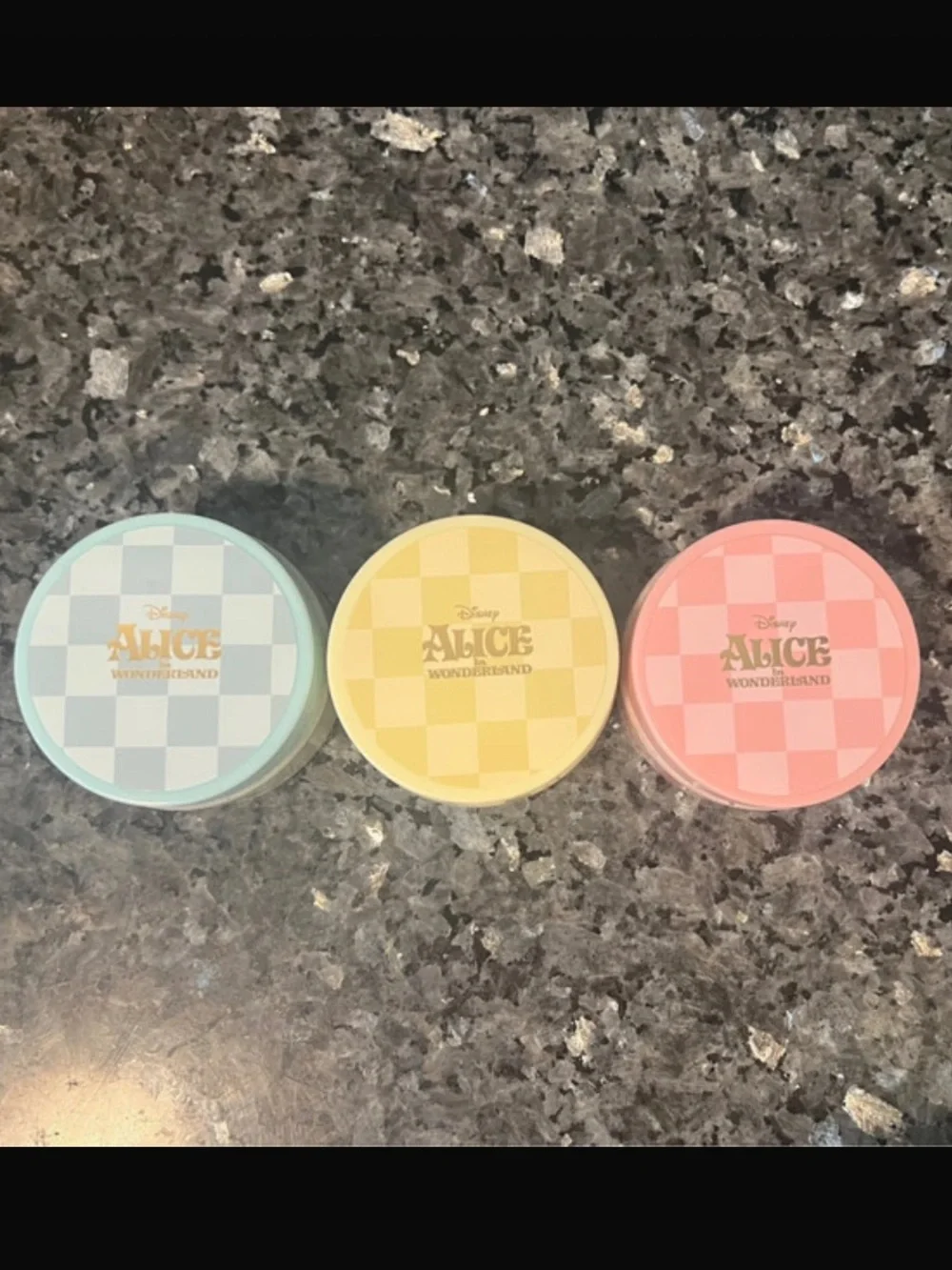Set of 3 Disney Body Scrubs Alice in Wonderland New
